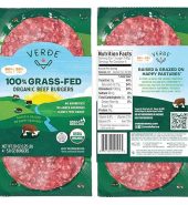 Beef Burgers, Organic, Grass-Fed, 1.25 lb, Pack of 4