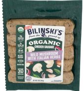 Bilinski Organic Wild Mushroom Chicken Sausage, 12 OZ